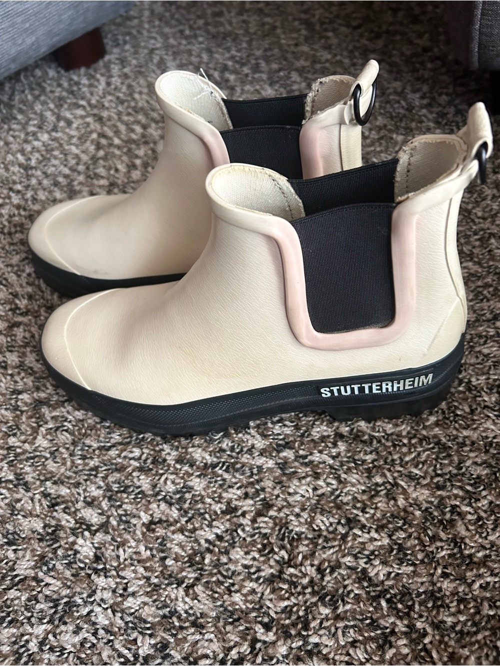 Stutterheim Light Beige Rain Boots size 38